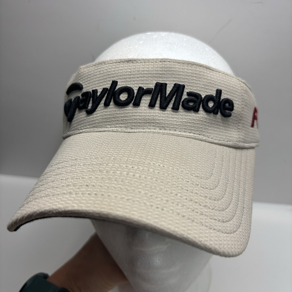 Taylor Made SUN‎ VISOR R9 Burner TMax Gear Golf Hat Beige OSFM Embroidered Logo